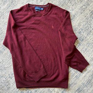 Ralph Lauren Polo Men's Sweater | Burgandy | XXL | Merino Wool